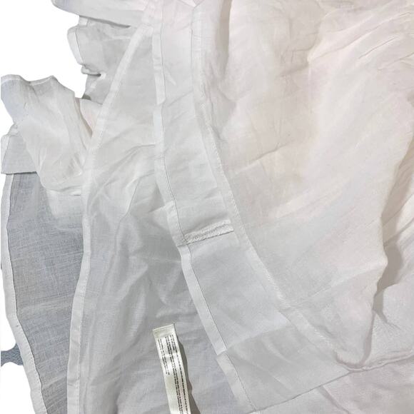 Free People Crochet Boat Neck Long Sleeve Tiered Flowy Boho Dress White Small - Picture 8 of 12